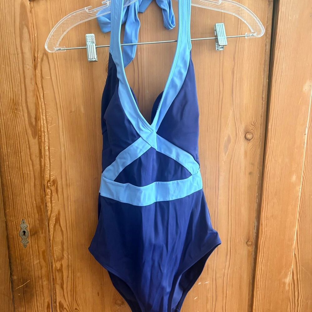Boden Women's Blue & Navy Swimsuit-one-piece size 4
